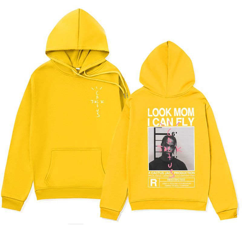 Spring and Autumn Plush Cross border Men's JACK Series Hoodies LOOK MOMICAN FLY Hoodies Hoodies